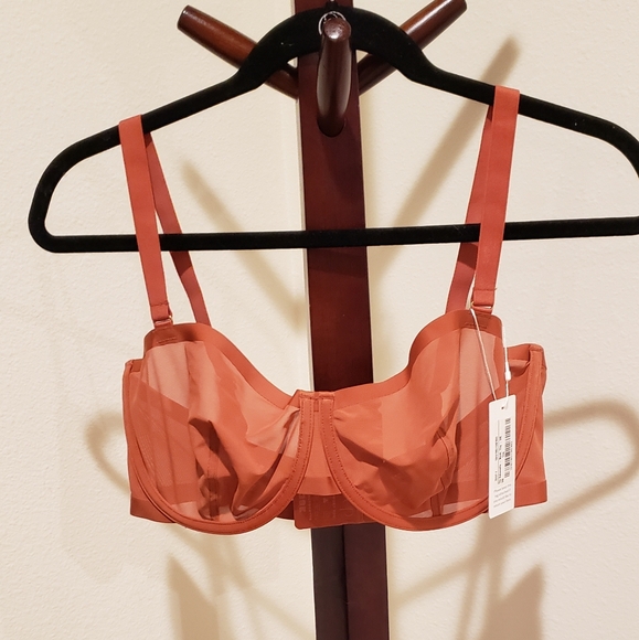 CUUP Other - CUUP "Balconette" mesh bra, clay color, size 38E - NEW